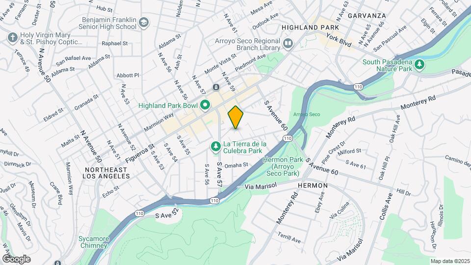 212 S Avenue 58 Map and Location Details