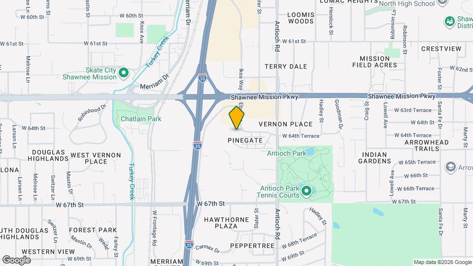 Pinegate Mapa y Detalles de la Ubicación