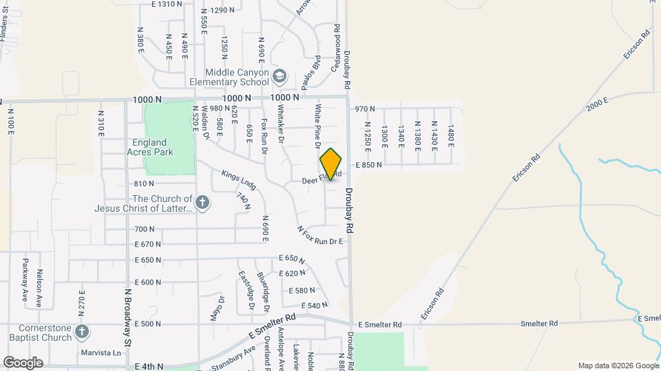 857 E 790 N Map and Location Details