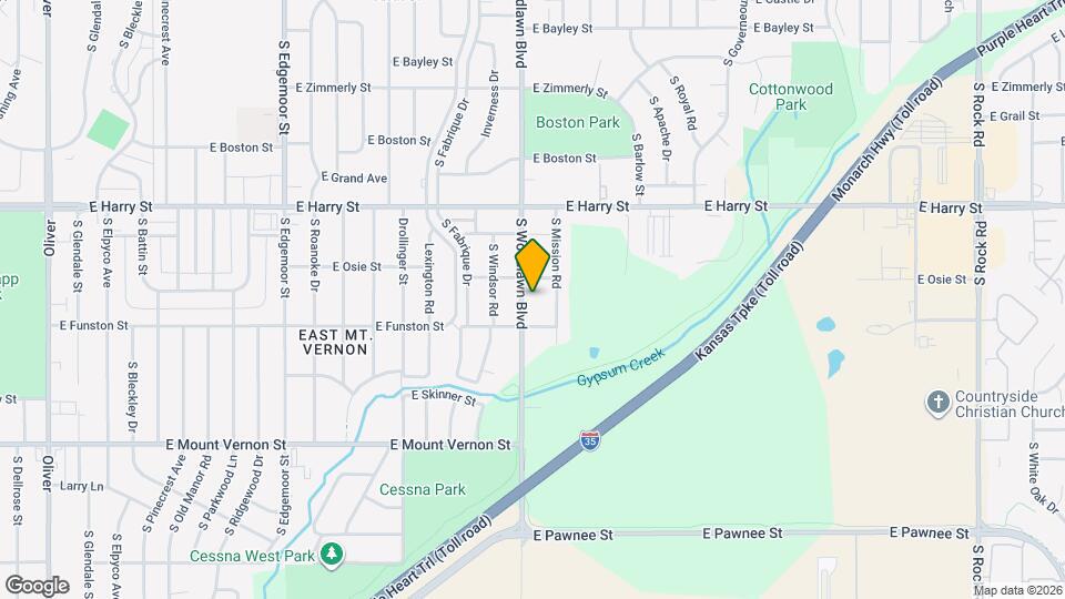 1720 S Woodlawn Blvd Mapa y Detalles de la Ubicación