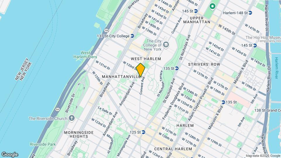 100 Convent Ave Mapa y Detalles de la Ubicación
