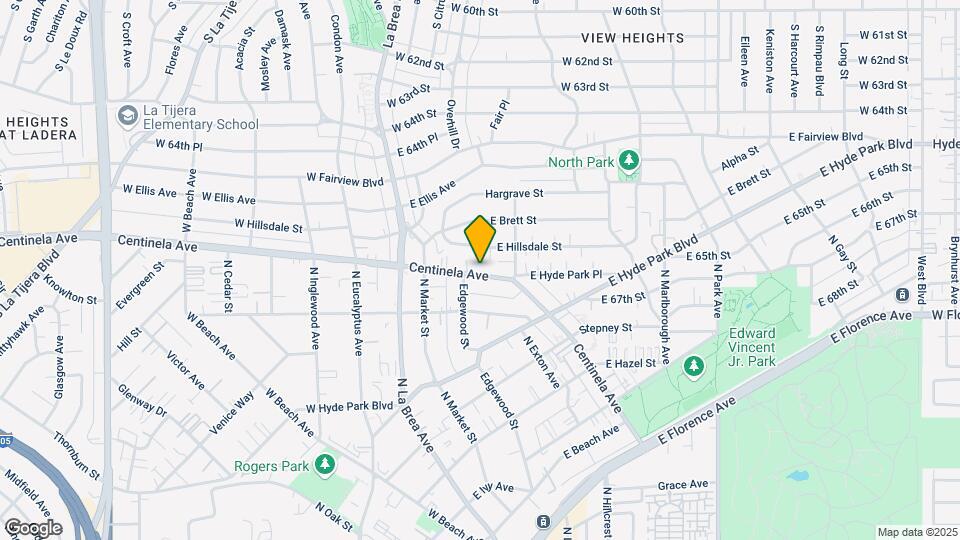 836 Centinela Ave Mapa y Detalles de la Ubicación