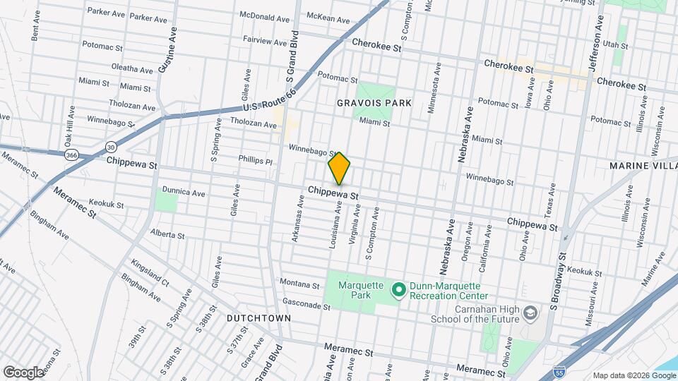 3401 Chippewa St Map and Location Details
