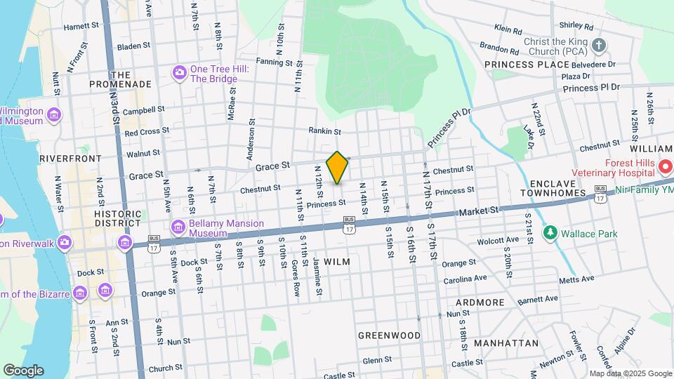 107 N 13th St Map and Location Details