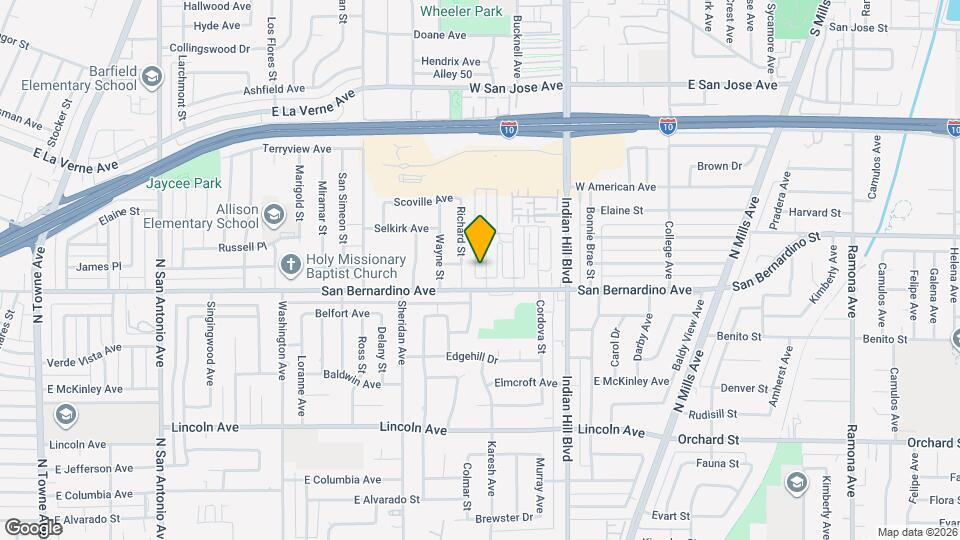 1723 Benedict Way, Unit Pomona Property Mapa y Detalles de la Ubicación