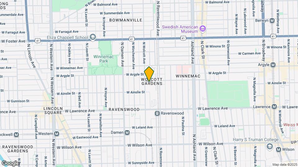 4957 N Wolcott Ave, Unit 1A Map and Location Details