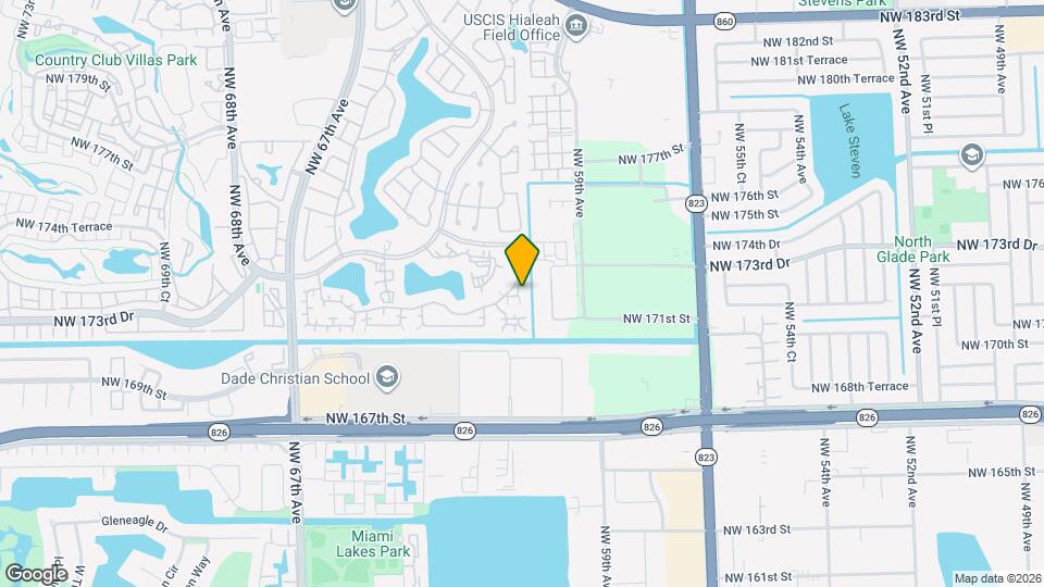 6012 NW 172nd Terrace Map and Location Details