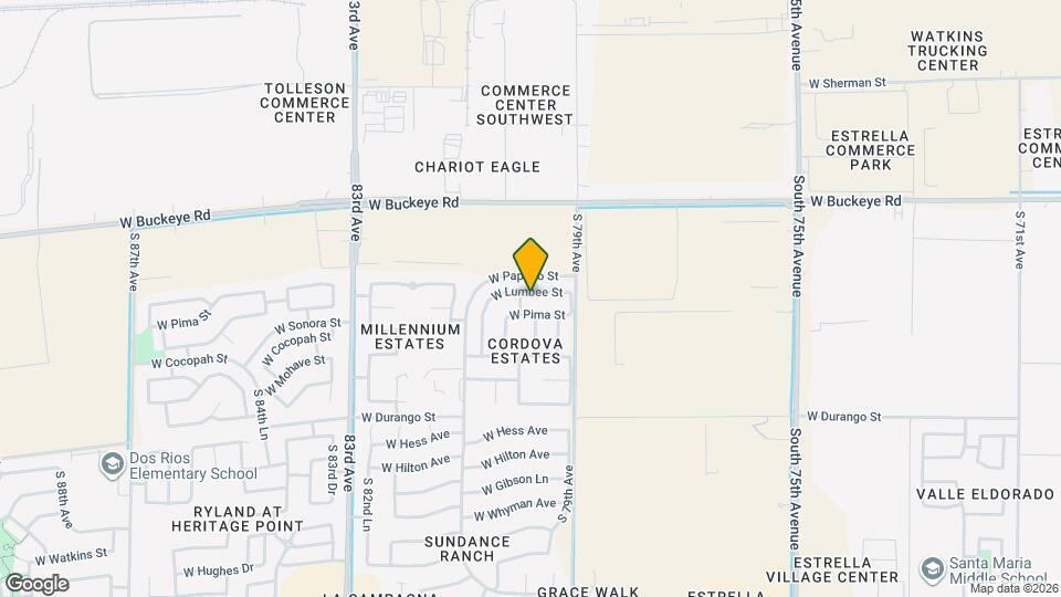 7939 W Lumbee St Map and Location Details