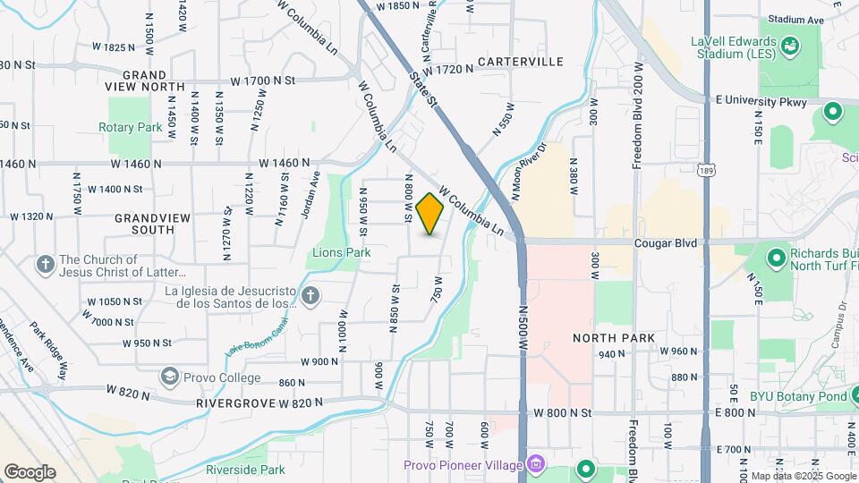 1227 Riverside Ave Map and Location Details