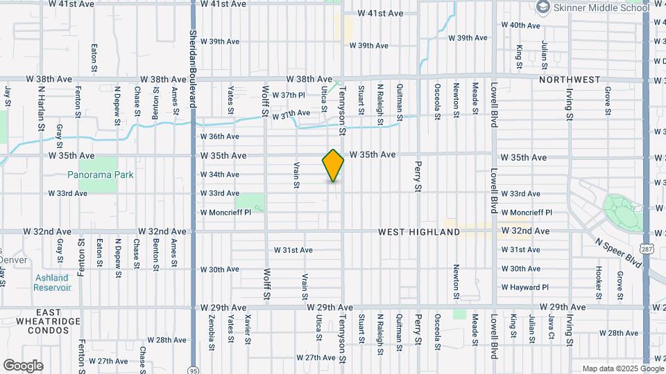 3310 Utica St Map and Location Details