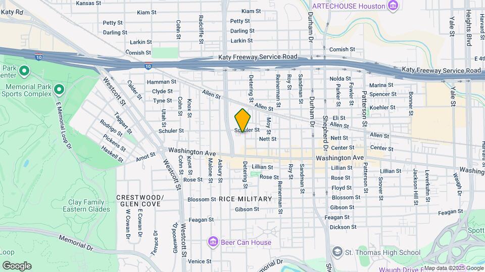 1205 Detering St Map and Location Details