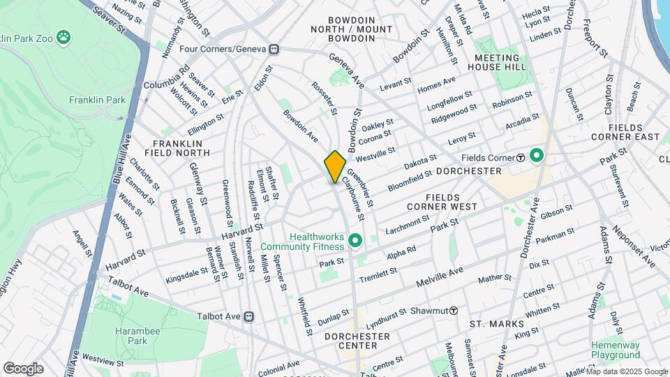 372 Washington St, Unit #E Map and Location Details