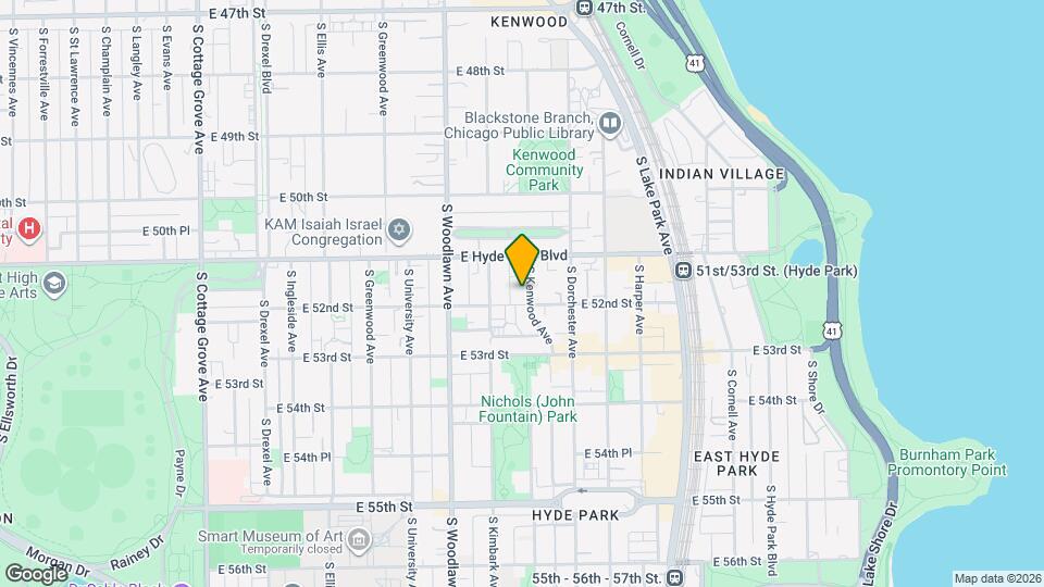 5138 S Kenwood Ave Map and Location Details