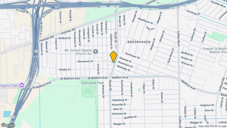 3833 McKinley St Map and Location Details