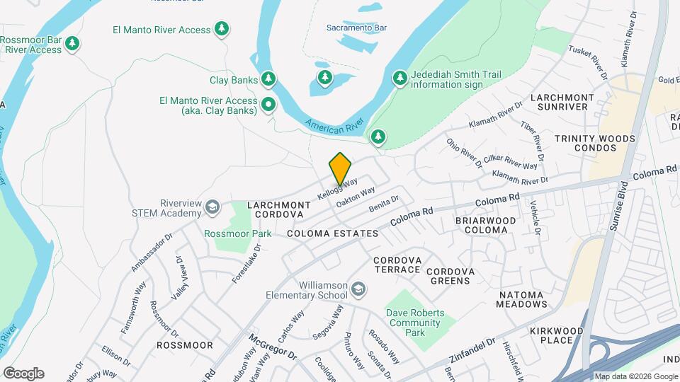 2035 Kellogg Way Map and Location Details