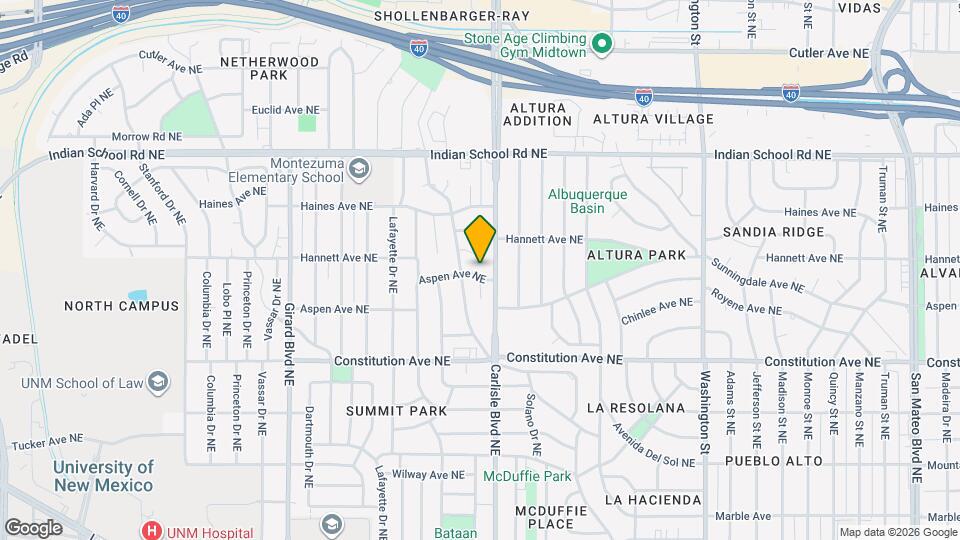 3529 Aspen Ave NE Map and Location Details