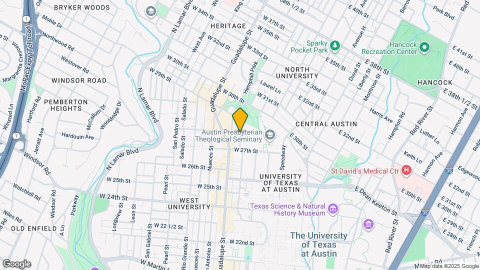 2712 Whitis Ave Map and Location Details