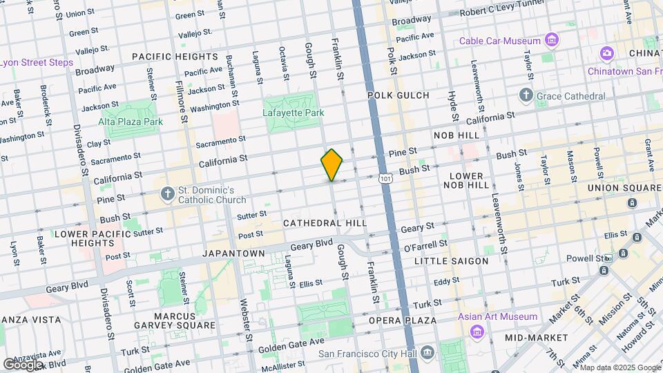 1522 Gough St Mapa y Detalles de la Ubicación