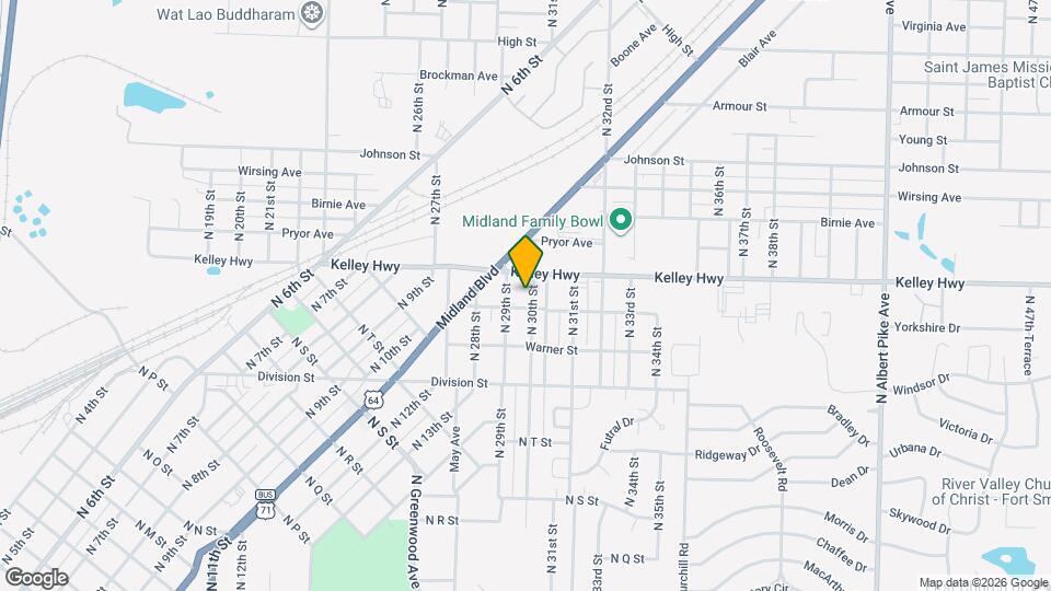 2409 N 30th St Map and Location Details
