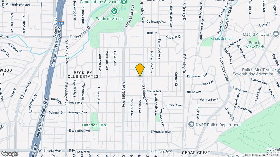 740 Edgemont Ave Map and Location Details