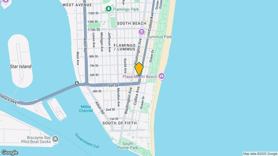 5900 Collins Ave Mapa y Detalles de la Ubicación