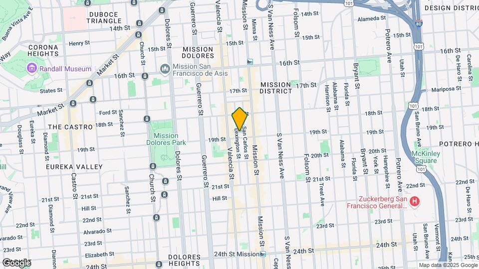 3452-3456 19th St Map and Location Details