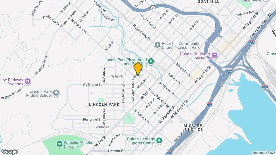 422 N 27th Ave W Map and Location Details