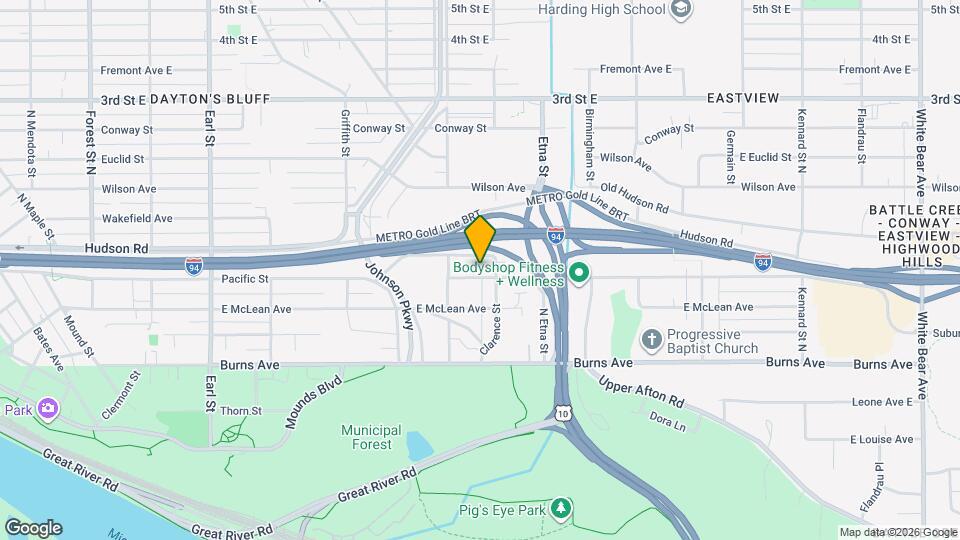 1333 E Pacific St Map and Location Details