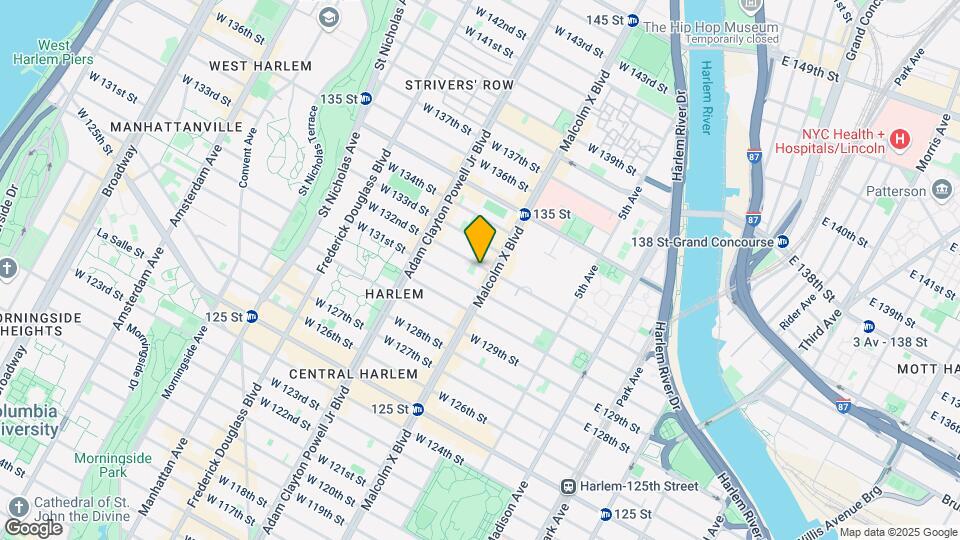 102 W 132nd St Map and Location Details
