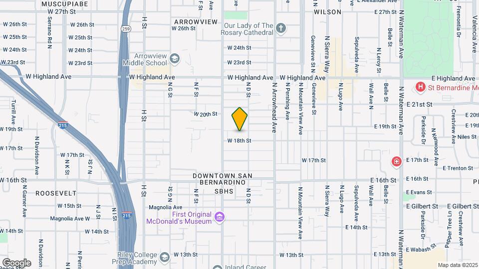 434 W 18th St Map and Location Details