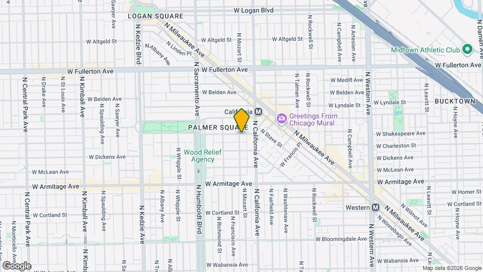 2129 N Mozart St, Unit M01H Map and Location Details