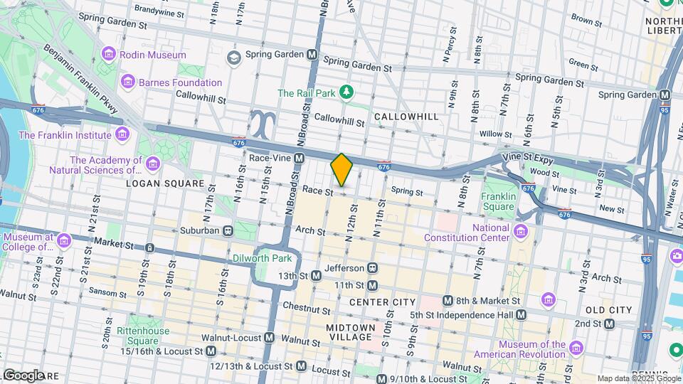 1219 Race St Mapa y Detalles de la Ubicación