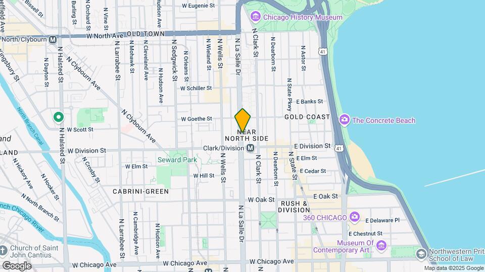 1175 N La Salle Dr Map and Location Details