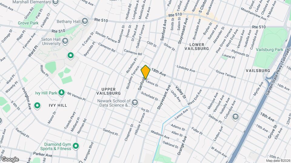 658 Sanford Ave, Unit G Map and Location Details