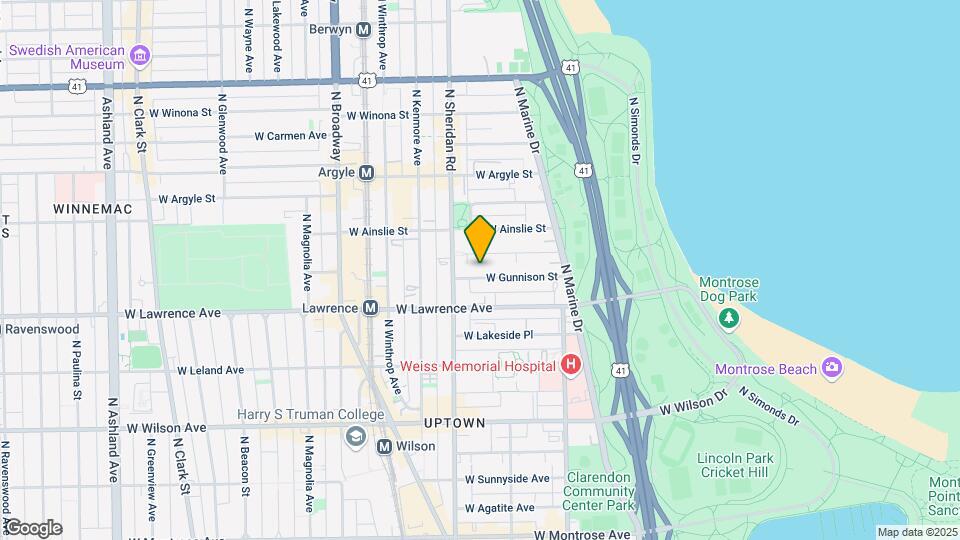 930 W Gunnison St, Unit 1 Mapa y Detalles de la Ubicación