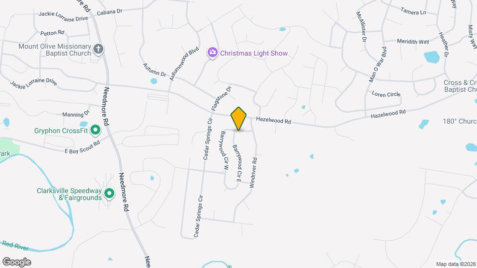 1512 Barrywood Cir W Map and Location Details