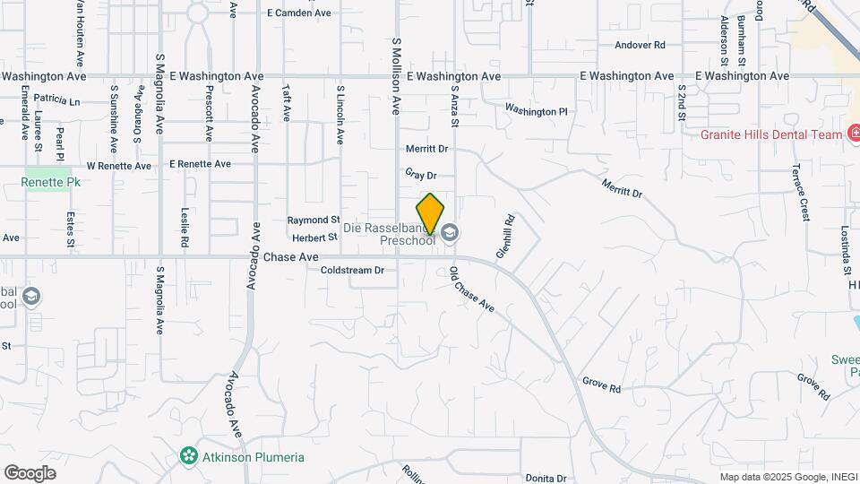 960 E Chase Ave Mapa y Detalles de la Ubicación