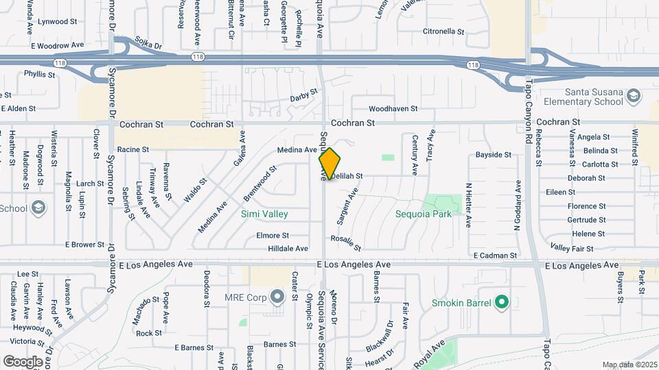 2228 Sequoia Ave Map and Location Details