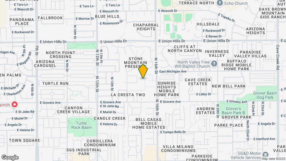 18020 N 15th St Map and Location Details