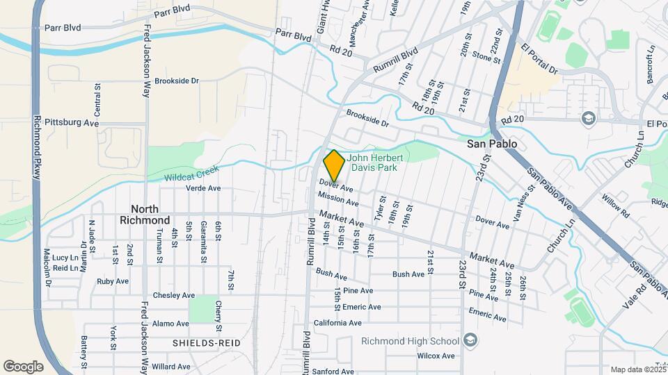 1402 Dover Ave Map and Location Details