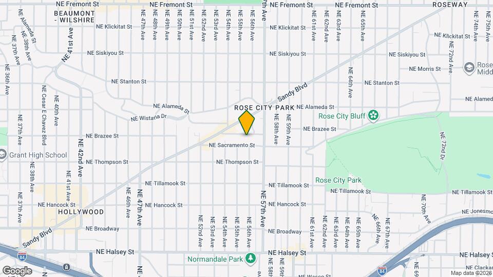 5460 NE Sandycrest Terrace Map and Location Details