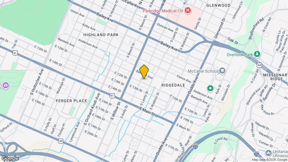 2205 E 12th St Map and Location Details