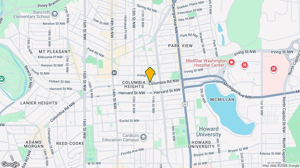 1106 Columbia Rd NW Map and Location Details