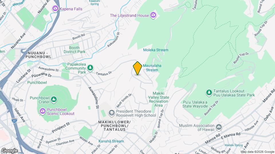 2542 Tantalus Dr Map and Location Details