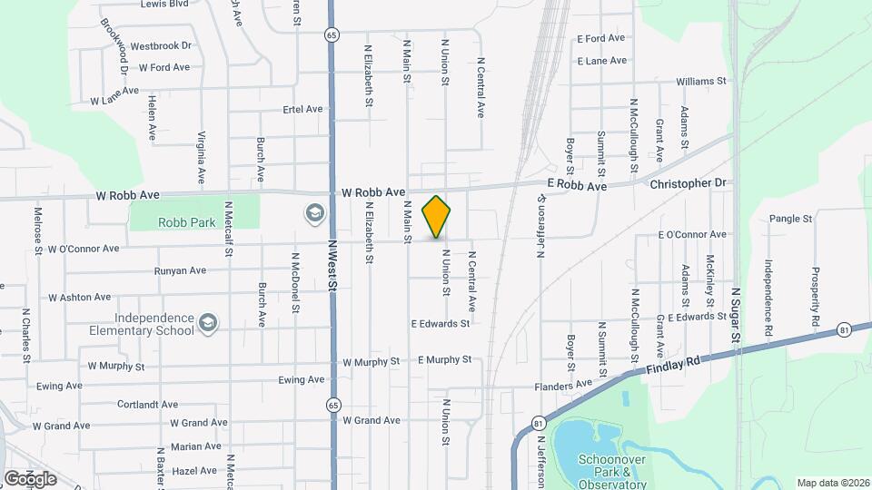 132 E O'Connor Ave Map and Location Details