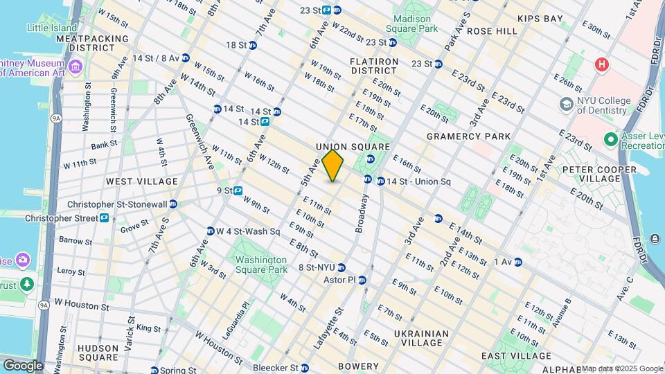 21 E 12th St Mapa y Detalles de la Ubicación