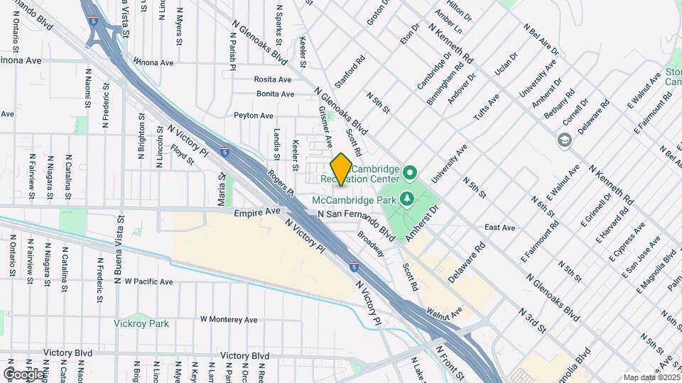 1620 N San Fernando Blvd Mapa y Detalles de la Ubicación
