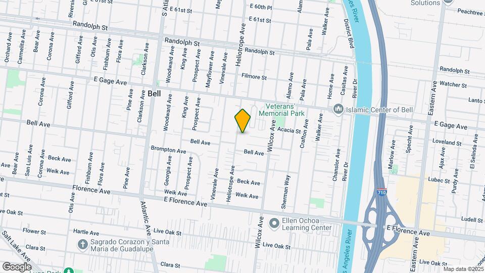 6630 Heliotrope Ave Mapa y Detalles de la Ubicación