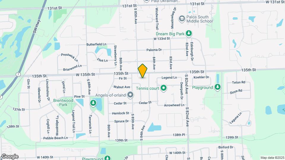 8431 W 135th St Map and Location Details