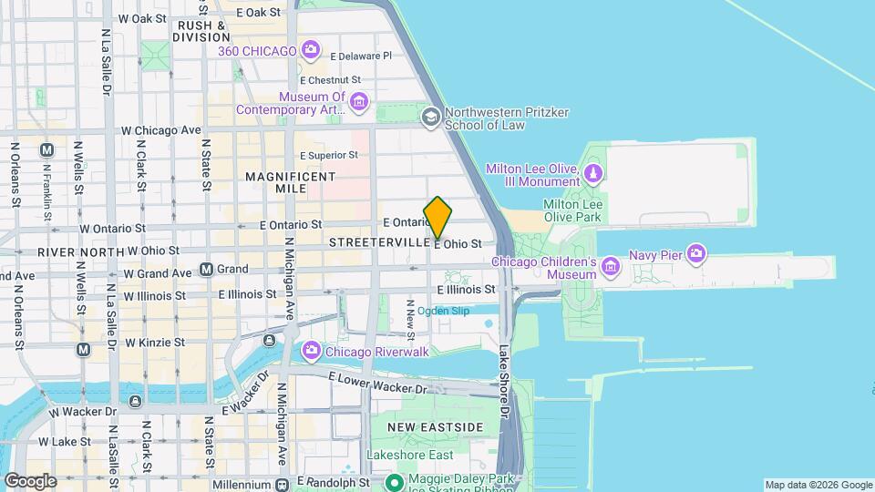 403 E Ohio St Map and Location Details